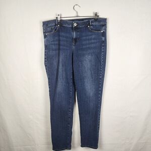 J Jill Weekender Straight Leg Jeans Size 14 Plus Casual‎ Normcore Basic Classic